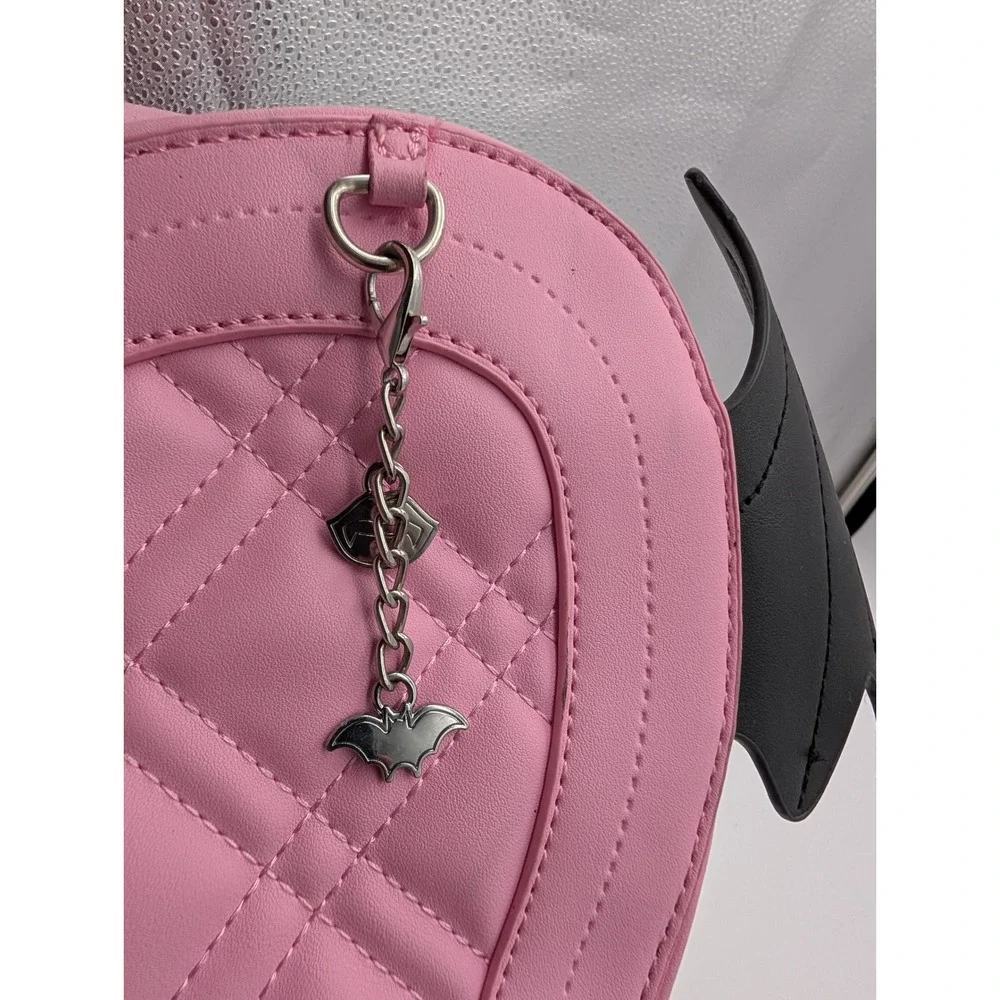 Monster High Draculaura Heart Halloween Pink Bag Large Backpack Wings Bat School